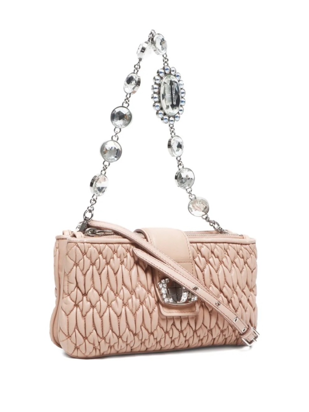 Miu Miu Matelasse Crystal Purse